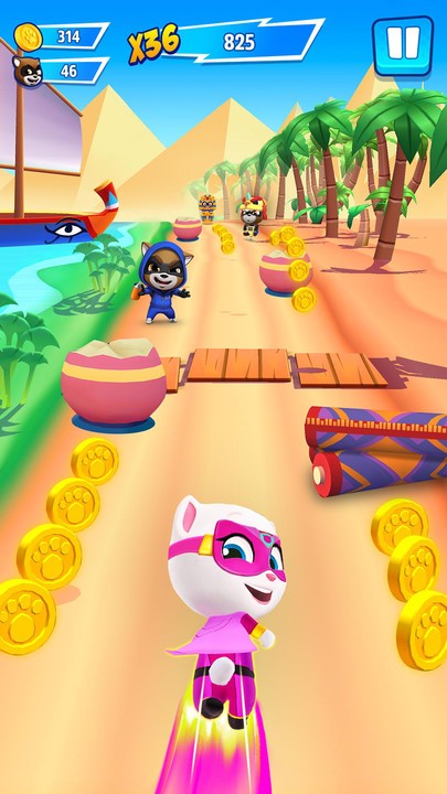 汤姆猫英雄跑酷(Talking Tom Hero Dash)游戏截图