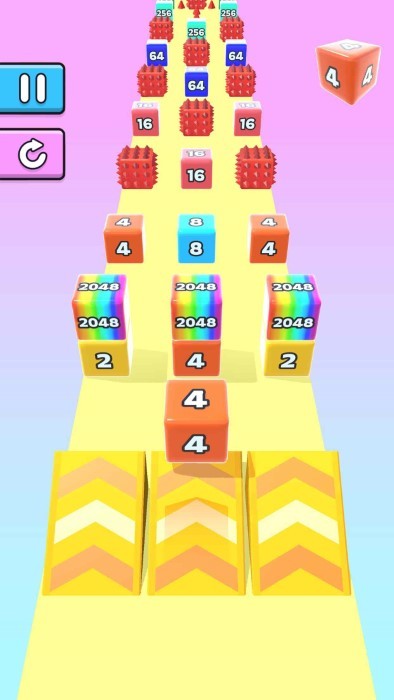 果冻快跑2048(jelly run 2048)游戏截图