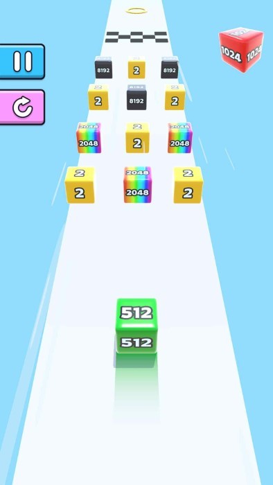 果冻快跑2048(jelly run 2048)游戏截图