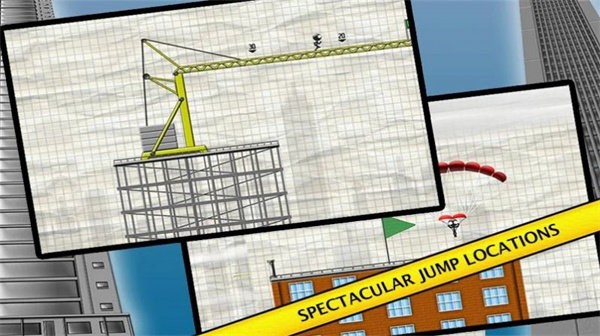 火柴人跳高楼(stickman base jumper)游戏截图